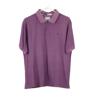 Champion Polo Shirt - Medium Purple Cotton