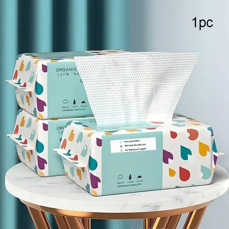 Spring Disposable Facial Towel, Water Absorbent Facial Towel, Facial Cleansing Towel, Skin Care Towel for Home and Outdoor Tr...