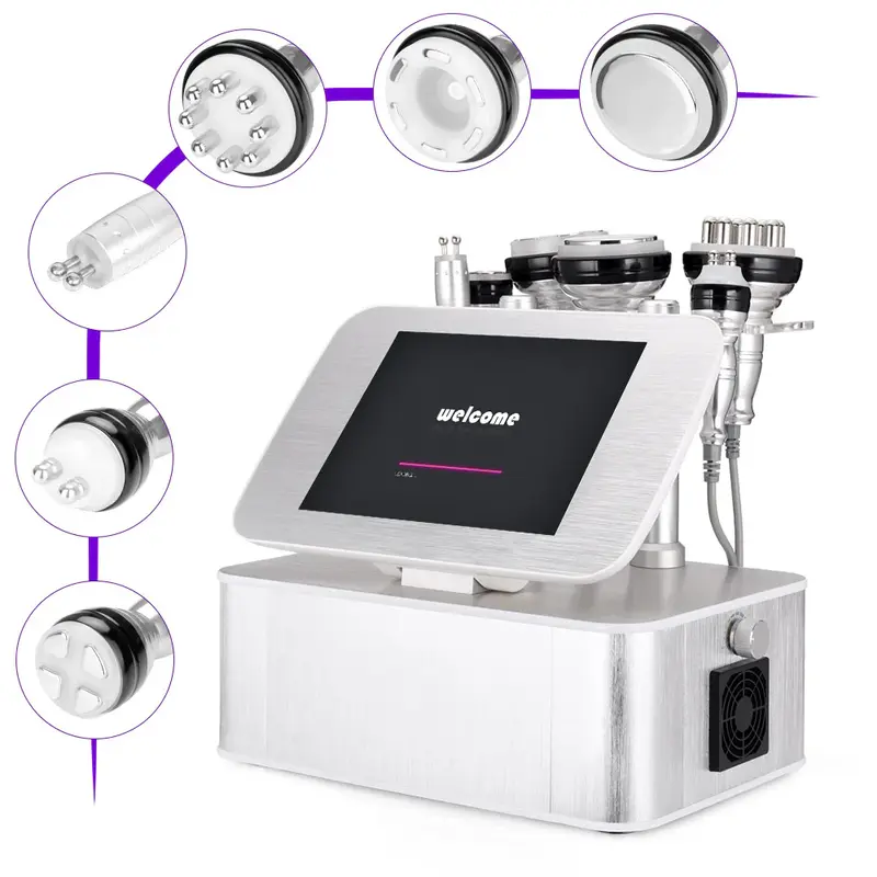 Unoisetion 6 in 1 Ultrasonic 40K Cavitation Vacuum RF BIO Microcurrent Slimming Machine for Spa Salon Studio Home Use | YH-65...