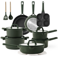 [Official] CAROTE 19pcs Nonstick Cookware Sets, Pots and Pans Set Nonstick，Kitchen Cooking Set,  Premium Induction Cookware...