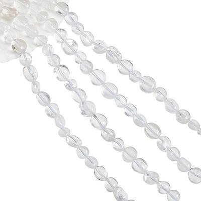 2 Strands Natural Quartz Crystal Beads Strands