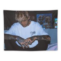 Lil Peep Rapper Hip Hop Music Tapestry Wall Hanging Room Art Home Decoration Gift Bedroom Decor Living Room Door Curtain Balc...
