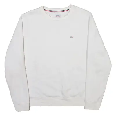 TOMMY HILFIGER Mens Sweatshirt White XL