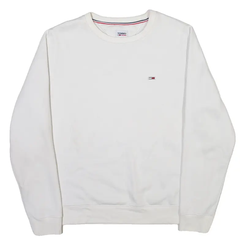 TOMMY HILFIGER Mens Sweatshirt White XL