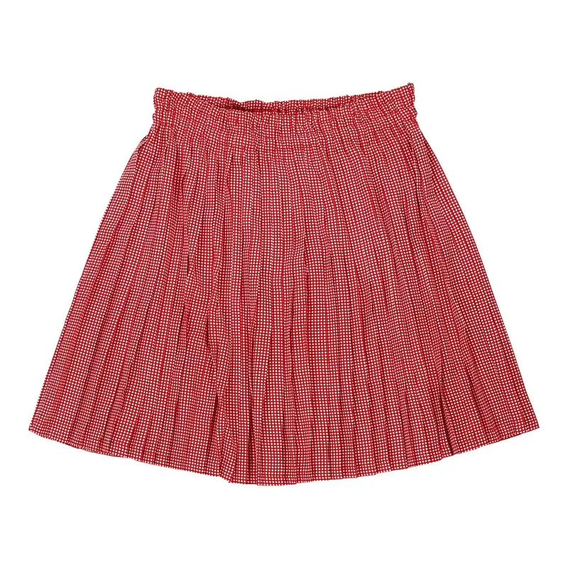 Stefanel Mini Skirt - 28W UK 8 Red Polyester