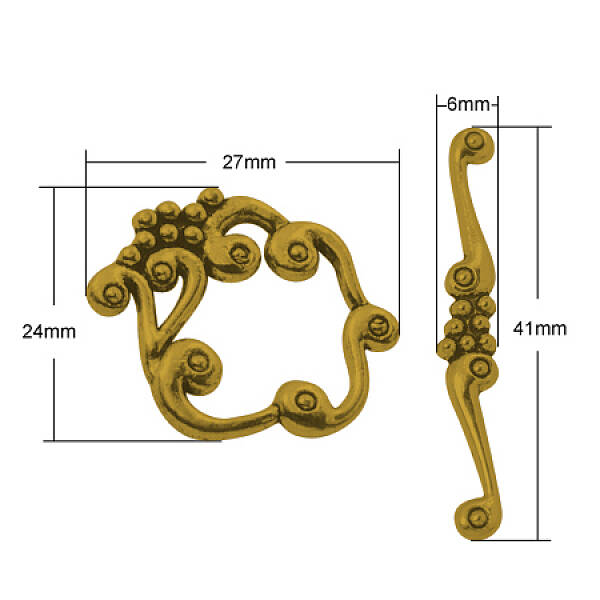 Alloy Toggle Clasps