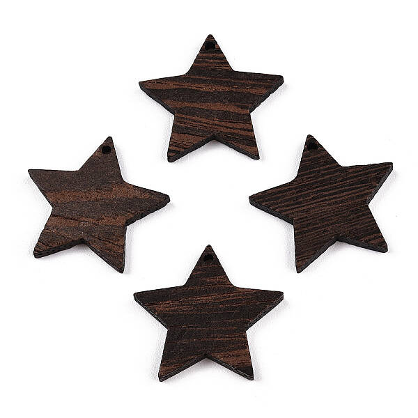 Natural Wenge Wood Pendants