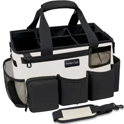 Portable large capacity wearable cleaning bag cleaning supplies handbag adjustable cleaning storage bag Organiser Aluminium M...
