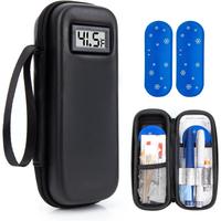 Insulin Cooler Travel Case with Temperature Display - Diabetic Travel Case Refrigerated Medicine Cooler Travel Case with 2 TS...