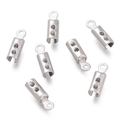 Tarnish Resistant 304 Stainless Steel Folding Crimp Ends