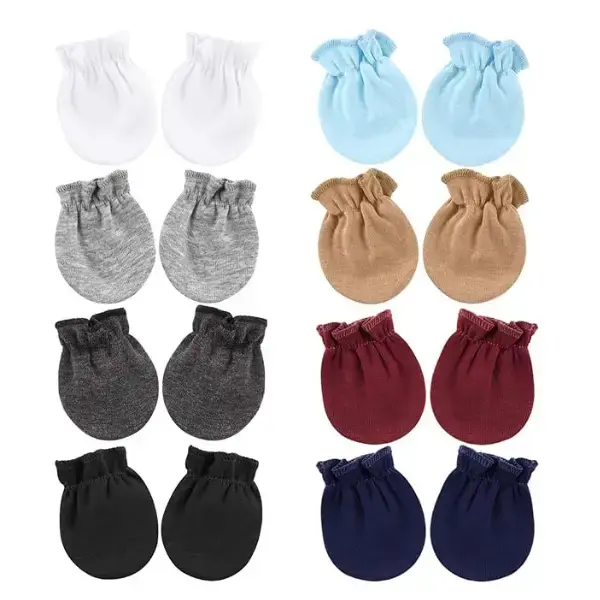 Halloween Fall Gift Newborn Infant Toddler Mittens No Scratch Cotton Elastic Wrist Gloves Hypoallergenic for 0-6 Months Baby ...