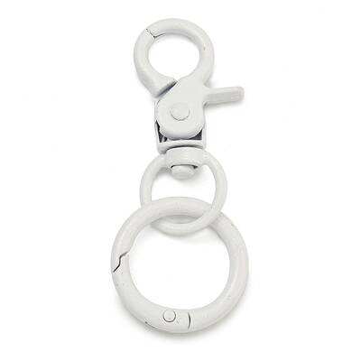 Spray Painted Alloy Split Key Rings