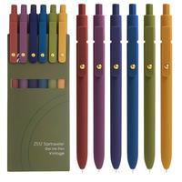 Gel Pens, 6 Pcs 0.5mm Minimalist Fine Point Smooth Writing Pens Cute Pens, High-End Series Black Ink Pens for Journaling Note...