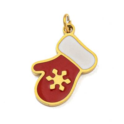 Christmas Theme Ion Plating(IP) 304 Stainless Steel Pendants