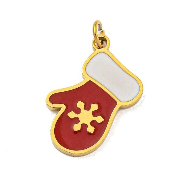 Christmas Theme Ion Plating(IP) 304 Stainless Steel Pendants