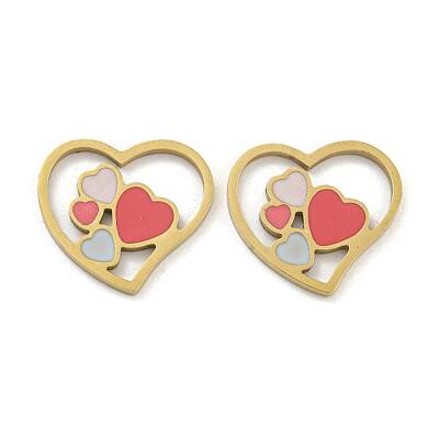 316 Surgical Stainless Steel Enamel Pendants