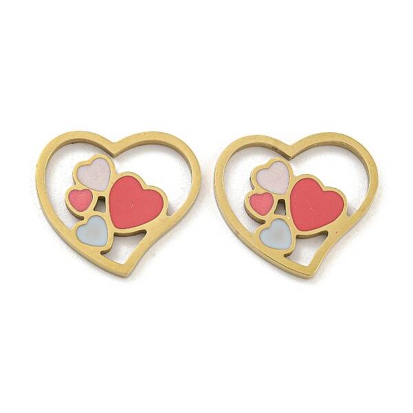 316 Surgical Stainless Steel Enamel Pendants