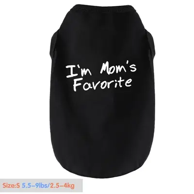 Letter Print Dog Shirt, Soft Breathable Dog Vest, Fashionable Dog Clothes for City Strolls, Park Outings, and Everyday Advent...