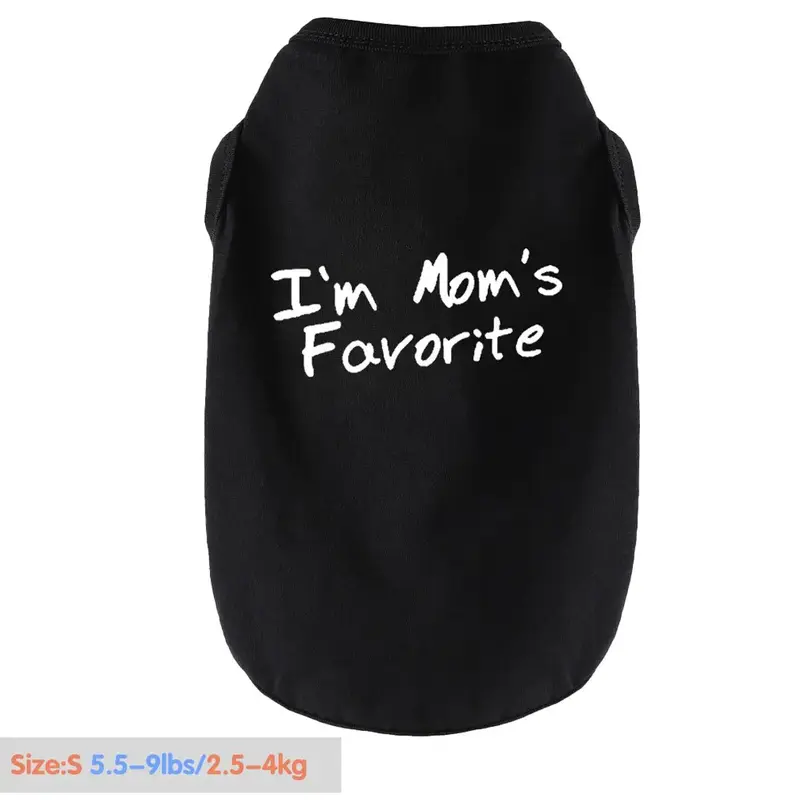 Letter Print Dog Shirt, Soft Breathable Dog Vest, Fashionable Dog Clothes for City Strolls, Park Outings, and Everyday Advent...