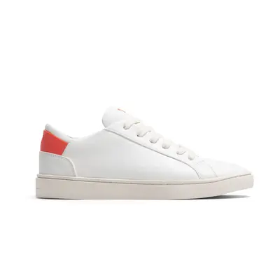 Women's Lace Up | White-Flame Red | Size: 7.5