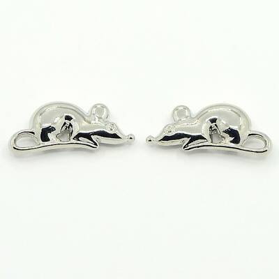 Alloy Animal Mouse Rat Charms Pendants