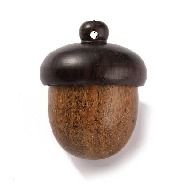 Wooden Acorn Box Jewelry Pendants
