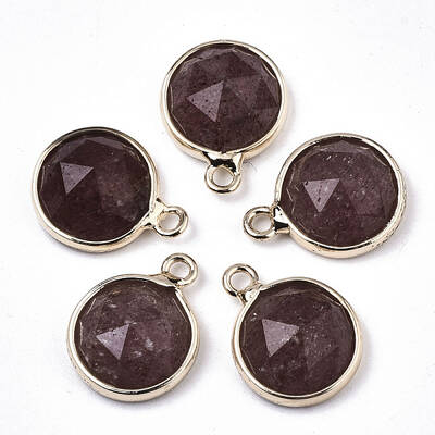 Natural Strawberry Quartz Charms