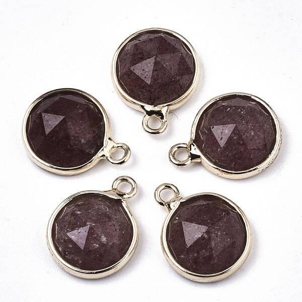 Natural Strawberry Quartz Charms