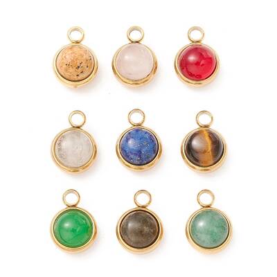 Natural Mixed Stone Charms