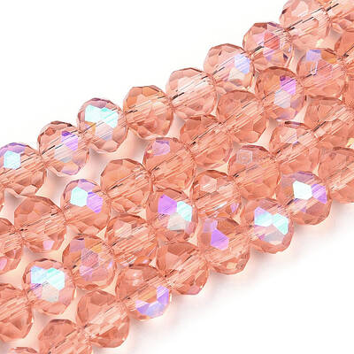 Electroplate Glass Beads Strands