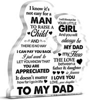 Dad Gifts From Daughter Cool Gifts for Dad Birthday Fathers Day to My Dad Acrylic Plaque Keepsake Gifts