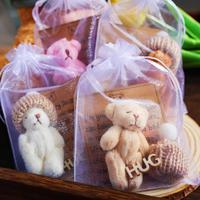 Bear Hug Gift Bag, 1 Count Cute Bear Gift Bag with Gift Tag, Cheer Up Gift for Birthday, Anniversary Party Gift, Party Favors...