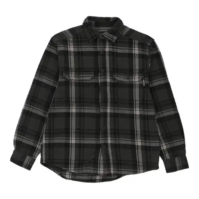 Wolverine Checked Flannel Shirt - Medium Green Cotton