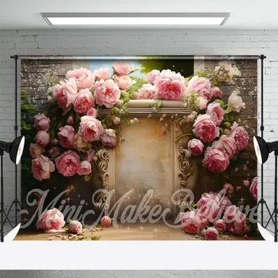 Fine Art Floral Vintage Retro Flower Painting Backdrop - Aperturee