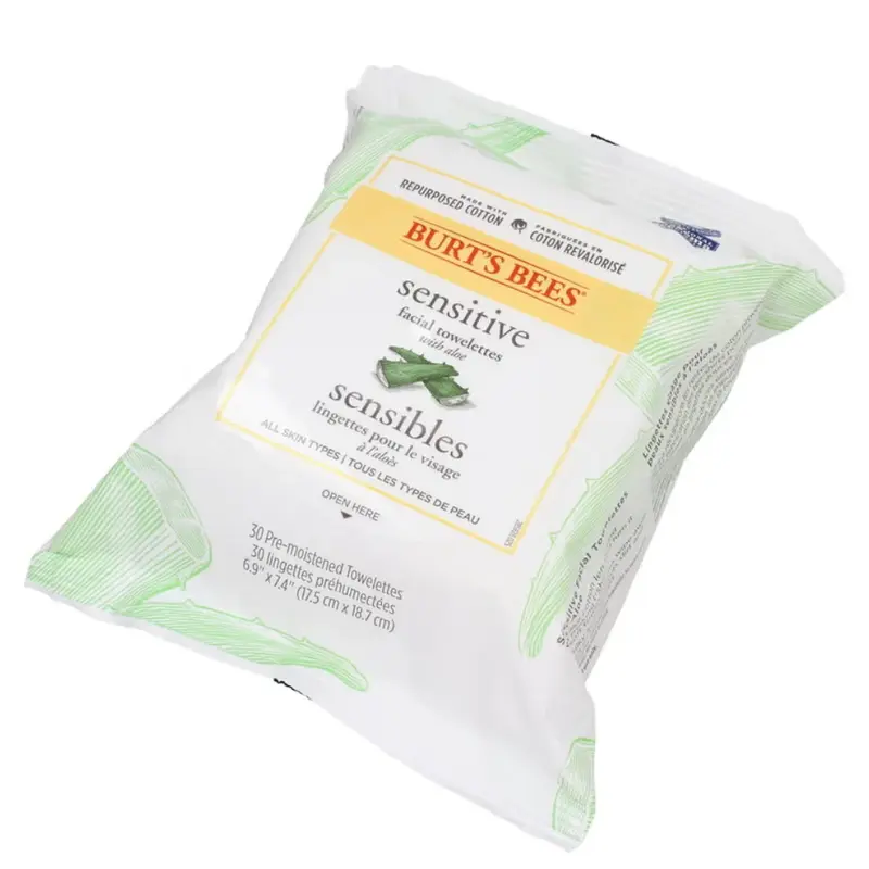 Burt's bees Sensitiv Skin Facial Cleansing Towels 30 pieces.