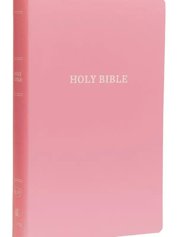 Holy Bible: Gift and Award, Pink Leather-Look, Red Letter, Comfort Print: King  Version.