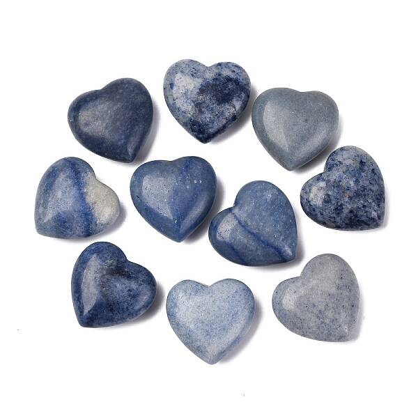 Natural Blue Aventurine Heart Love Stone