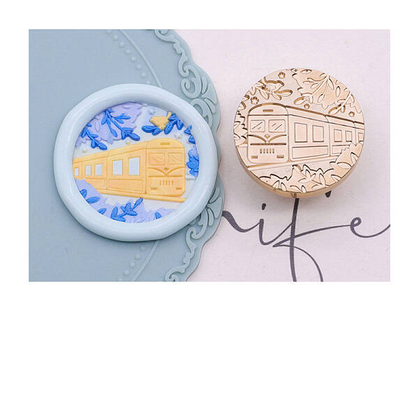 Golden Tone Wax Seal Brass Stamp Head