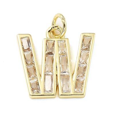 Brass Micro Pave Cubic Zirconia Pendants