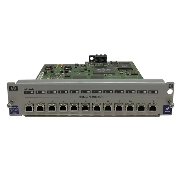 J4892AR HP 12 x Ports MT-RJ 100Base-FX Fast Ethernet Expansion Module for ProCurve GL Switch