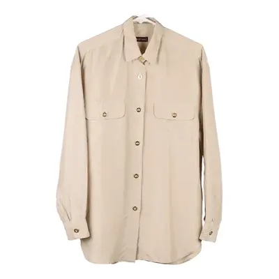 Henry Cottons Blouse - Large Beige Silk Blend