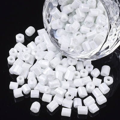 6/0 Two Cut Glass Seed Beads