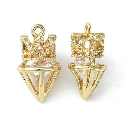 Brass Cubic Zirconia Pendants