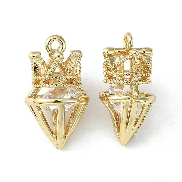 Brass Cubic Zirconia Pendants
