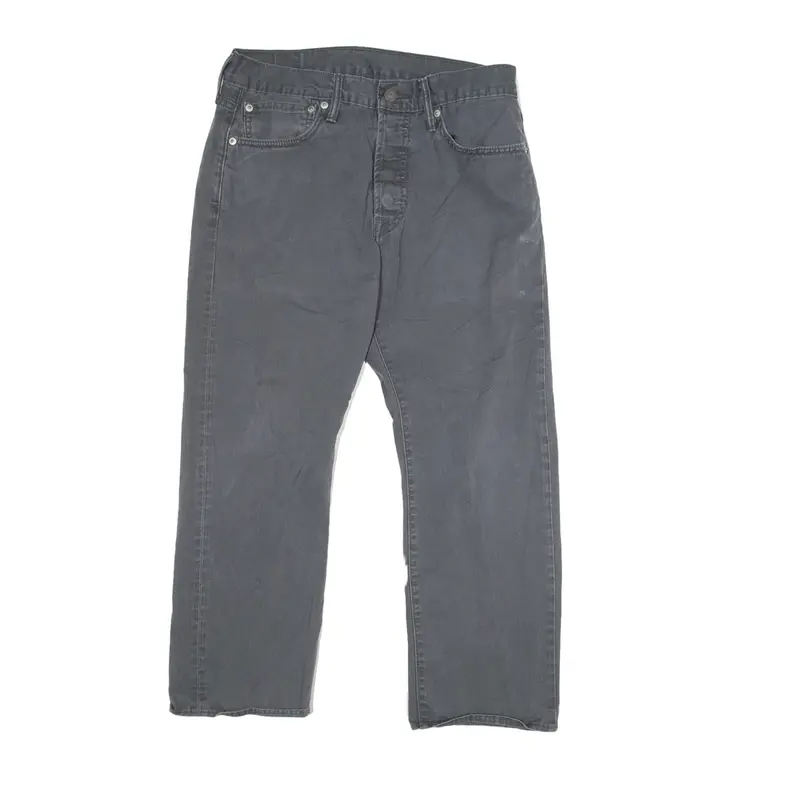 LEVI'S 501 Jeans Grey Denim Regular Straight Mens W31 L24