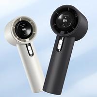 Portable 15000RPM turbo fan with smart display, 16-hour USB rechargeable battery, ideal for travel/camping – the perfect su...