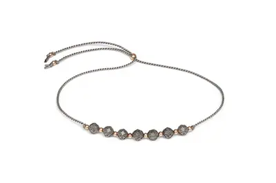 Agato HE28R3RG-GY Beaded Cord Bracelet