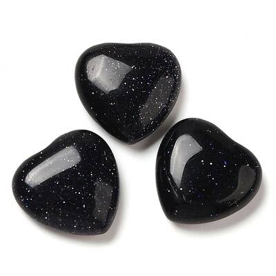 Synthetic Blue Goldstone Cabochons