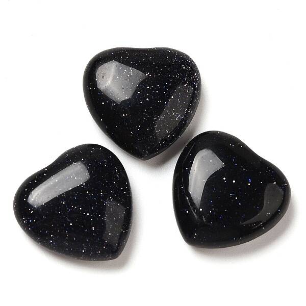 Synthetic Blue Goldstone Cabochons