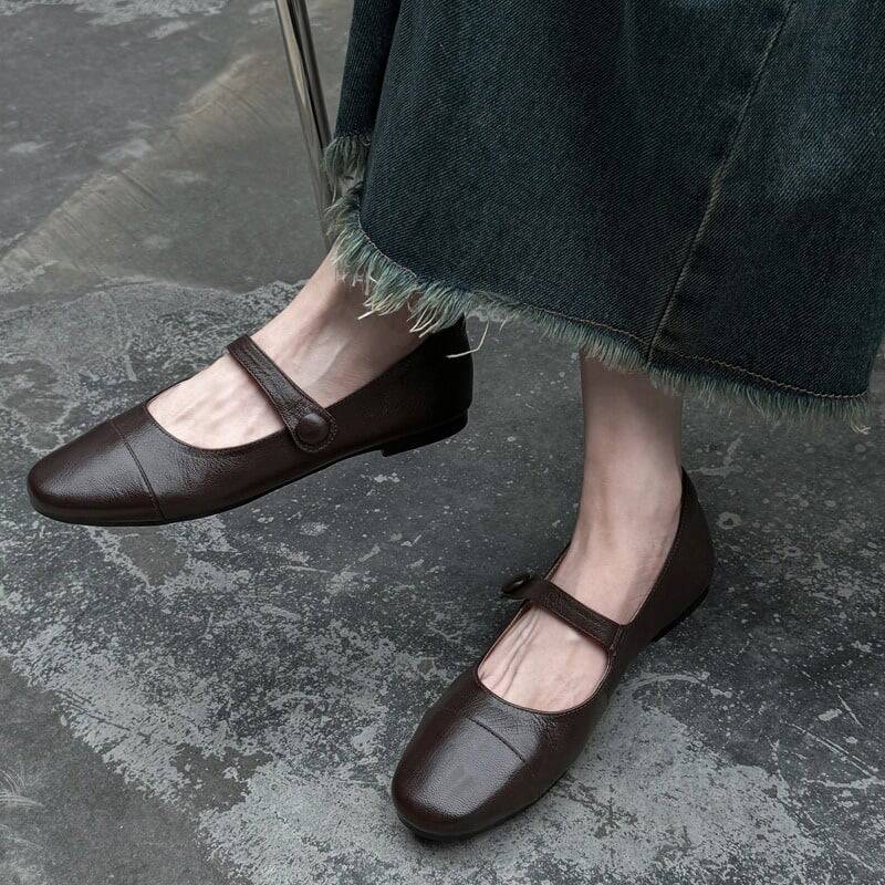 CHIKO Briccio Round Toe Block Heels Mary Jane Shoes